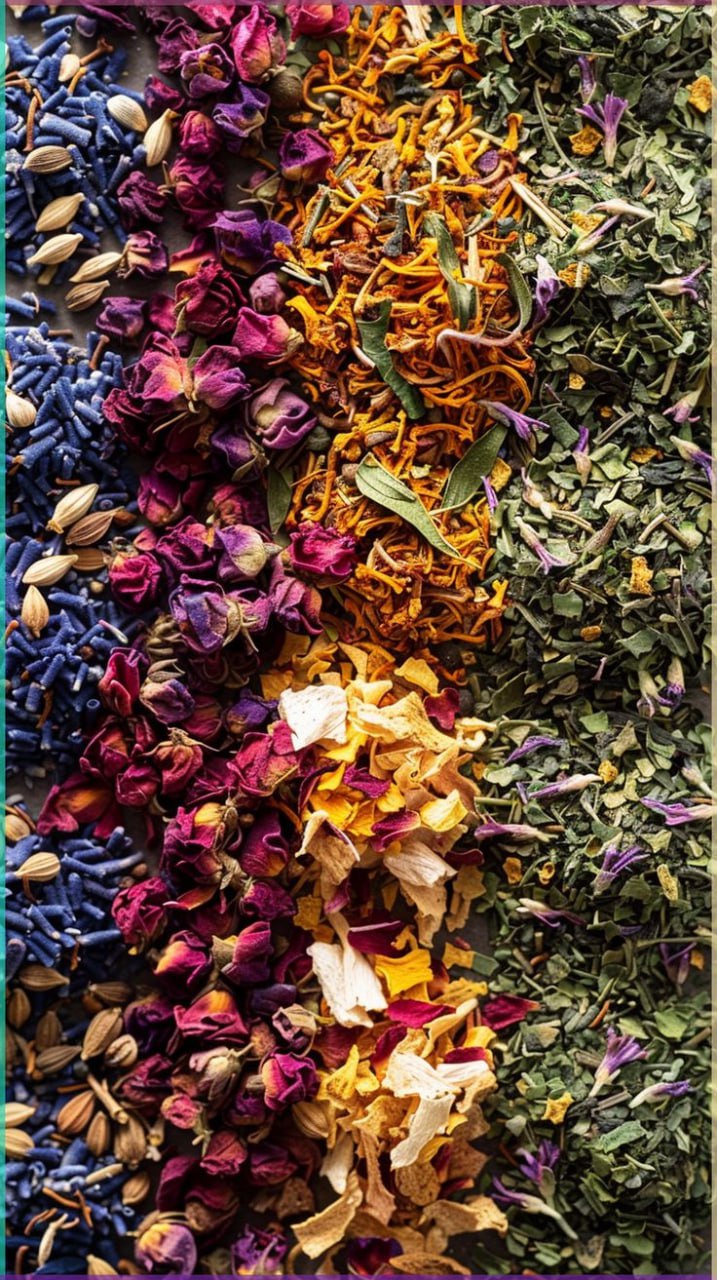 Dried flowers and herbs