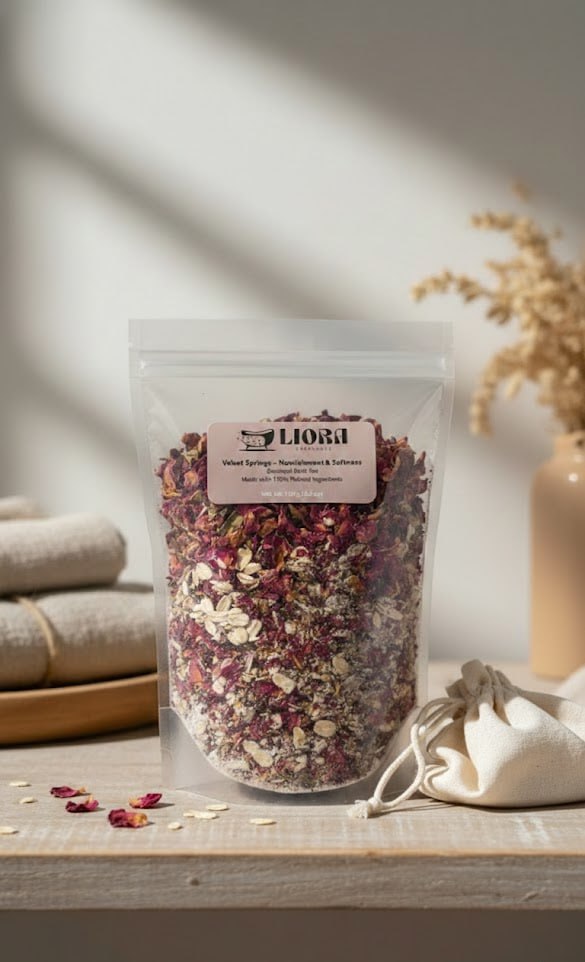 Rose petal bath tea